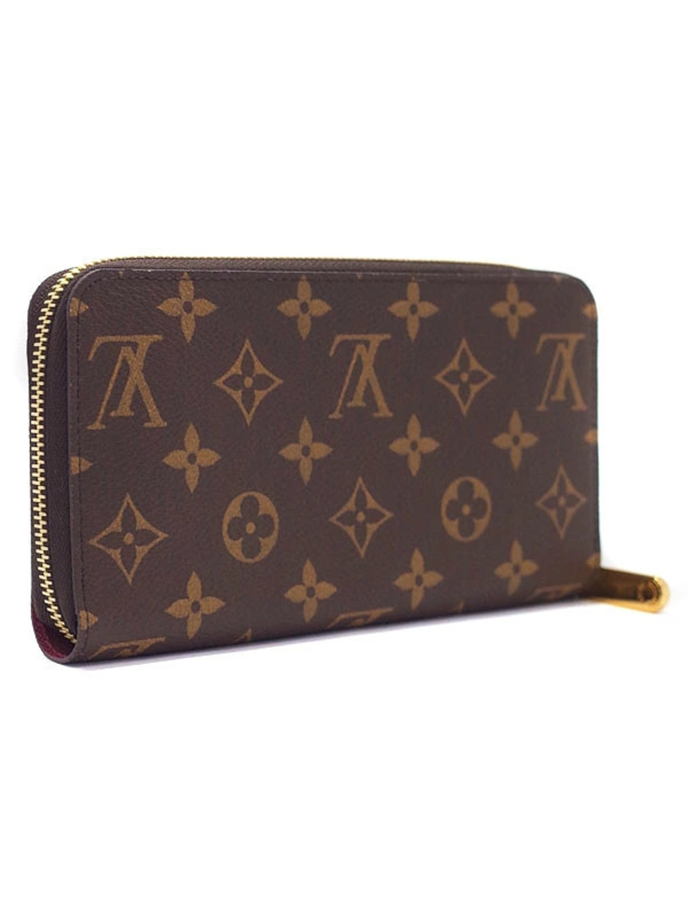 Louis Vuitton Wallet Monogram Zippy Long Zipper Round Brown